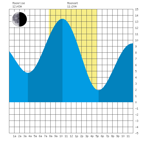 Tacoma Narrows tide chart for Tuesday, January 25, 2022