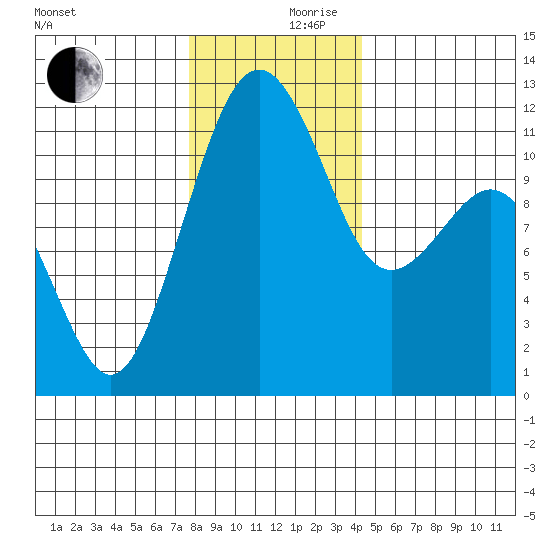 Tacoma Narrows tide chart for Sunday, December 8, 2024