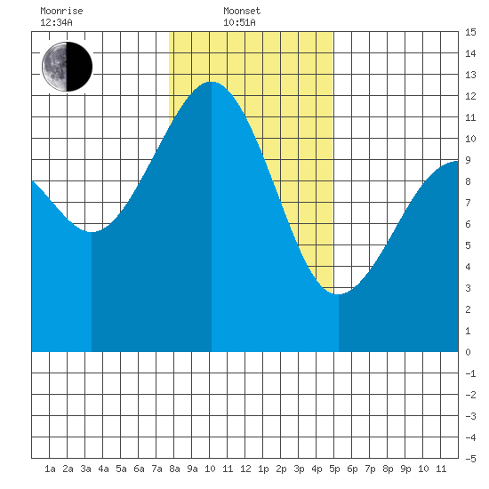 Tacoma Narrows tide chart for Tuesday, January 21, 2025