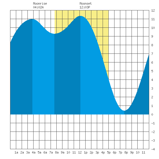 Tacoma Narrows tide chart for Friday, January 24, 2025