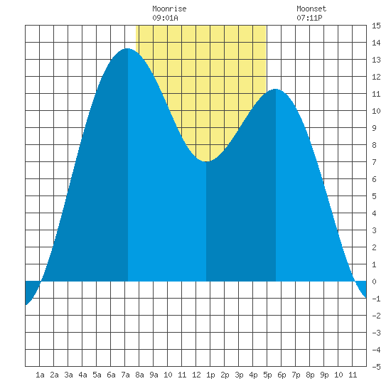 Tacoma Narrows tide chart for Tuesday, January 20, 2026