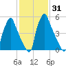 Tacony-Palmyra Bridge tide chart for Sunday, January 31, 2021