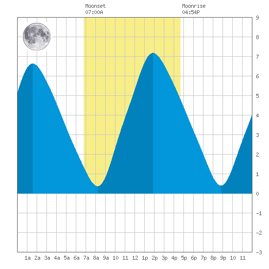 Tacony-Palmyra Bridge tide chart for Friday, November 19, 2021
