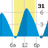 Tacony-Palmyra Bridge tide chart for Monday, January 31, 2022