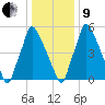 Tacony-Palmyra Bridge tide chart for Sunday, January 9, 2022