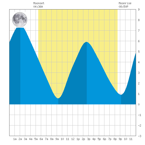 Tacony-Palmyra Bridge tide chart for Friday, June 21, 2024