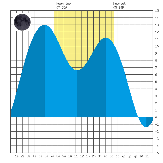 Point Defiance tide chart for Thursday, February 11, 2021