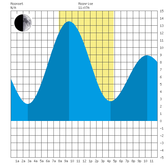 Point Defiance tide chart for Wednesday, January 17, 2024