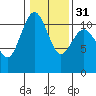 Point Defiance tide chart for Wednesday, January 31, 2024