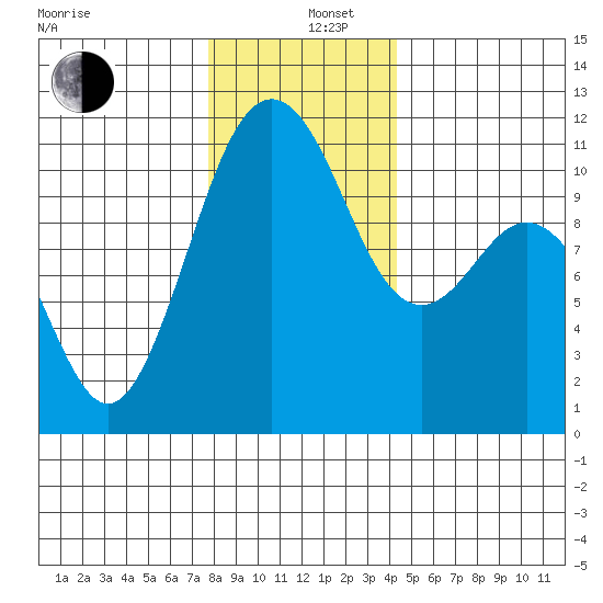 Point Defiance tide chart for Thursday, December 11, 2025