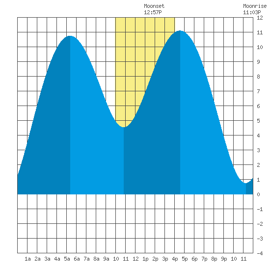 Takoma Cove tide chart for Friday, December 20, 2024