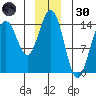 Taku Point tide chart for Monday, December 30, 2024