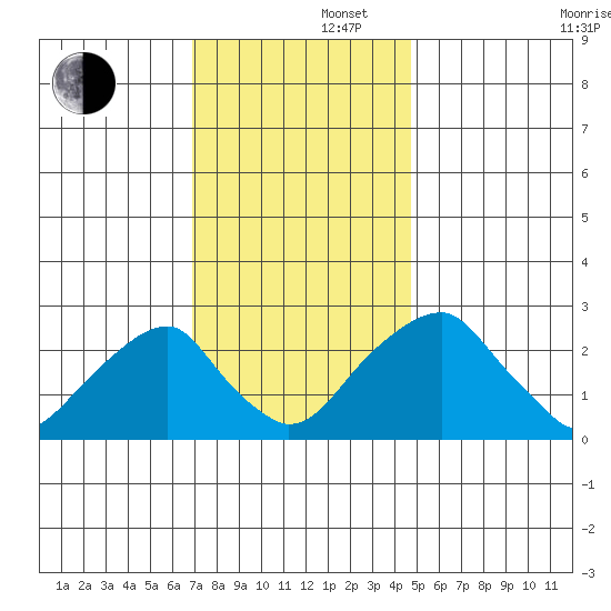 Taylors Bridge, Blackbird Creek tide chart for Friday, November 22, 2024