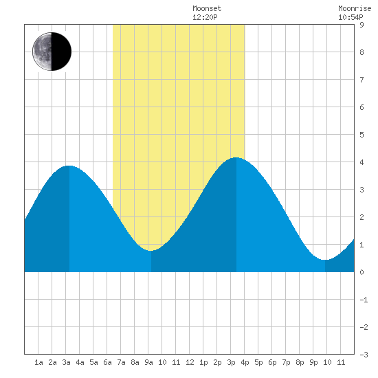 Texas Tower tide chart for Friday, November 22, 2024