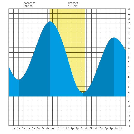 The Summit tide chart for Friday, January 8, 2021