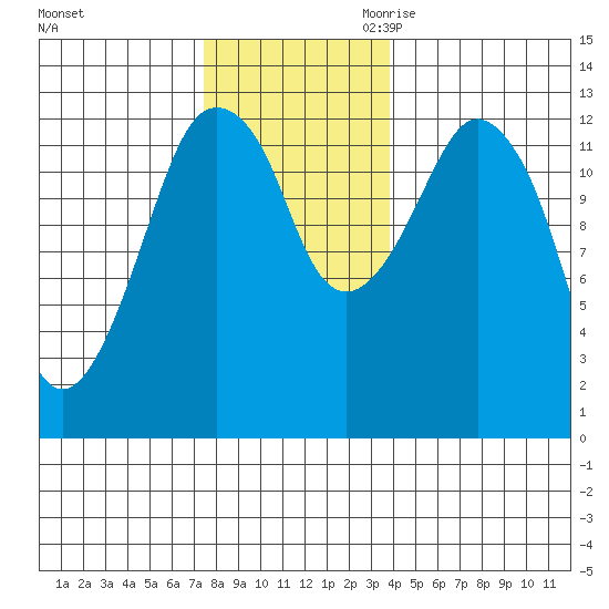 The Summit tide chart for Friday, November 12, 2021