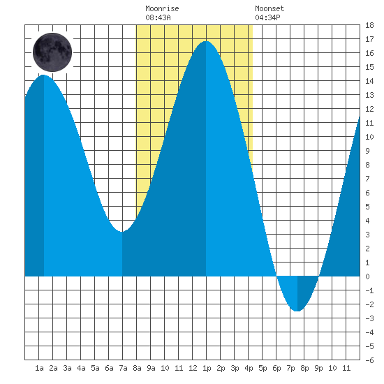 The Summit tide chart for Wednesday, January 29, 2025