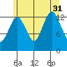 The Summit tide chart for Thursday, July 31, 2025