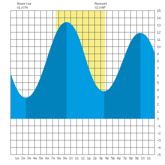 The Summit tide chart for Friday, November 14, 2025