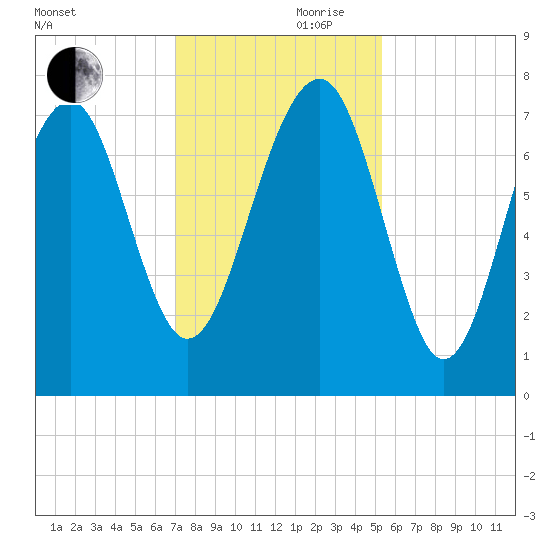 Thunderbolt tide chart for Friday, November 28, 2025