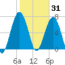 Thunderbolt tide chart for Saturday, January 31, 2026