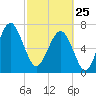 Thunderbolt tide chart for Wednesday, February 25, 2026