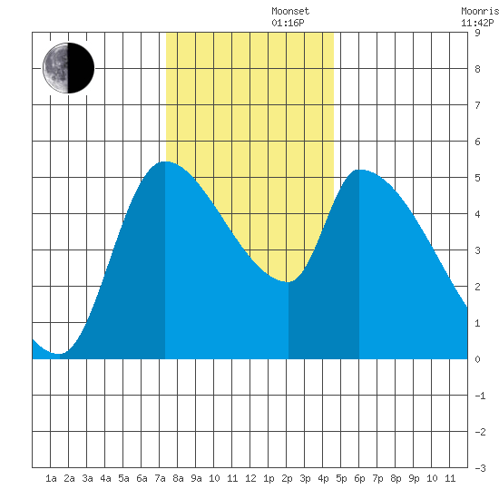 Tillamook tide chart for Friday, November 22, 2024