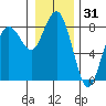 Tokeland tide chart for Tuesday, December 31, 2024