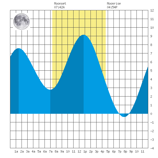 Tongue Point tide chart for Friday, November 19, 2021