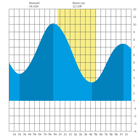 Tonki Bay tide chart for Friday, January 22, 2021