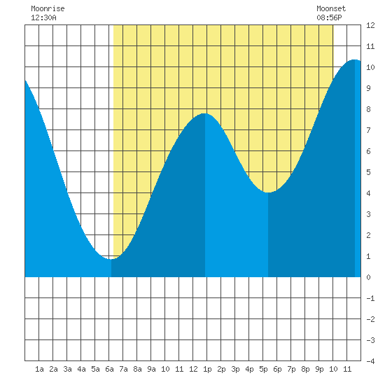 Tonki Bay tide chart for Friday, August 11, 2023