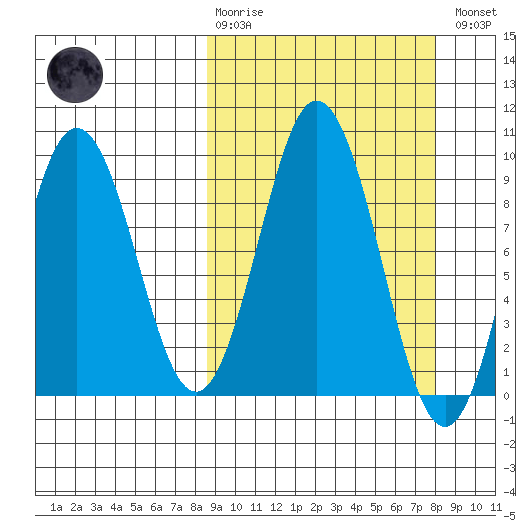 Tonki Bay tide chart for Sunday, March 10, 2024