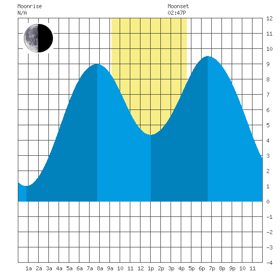 Tonki Bay tide chart for Friday, November 22, 2024