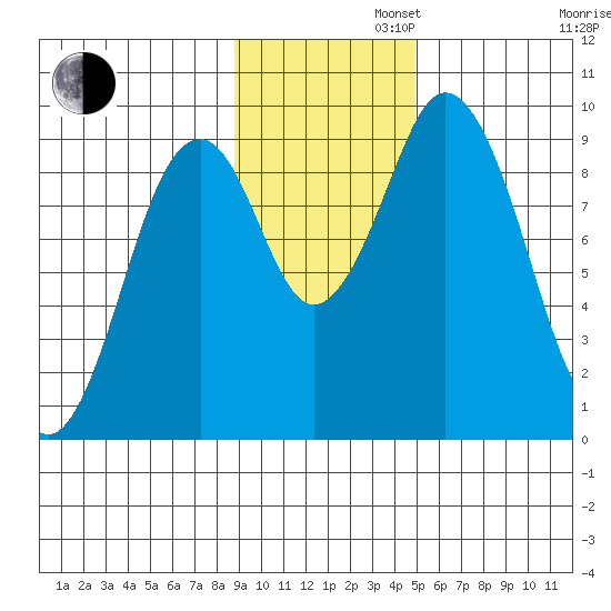 Tonki Bay tide chart for Tuesday, November 11, 2025