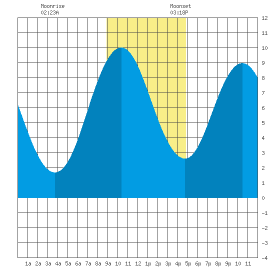 Tonki Bay tide chart for Friday, November 14, 2025