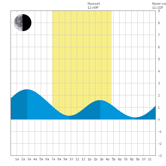Town Point Wharf tide chart for Friday, November 22, 2024