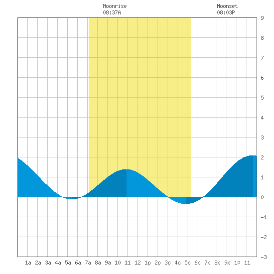 Town Point Wharf tide chart for Friday, January 31, 2025