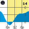 Trident Bay tide chart for Sunday, June 14, 2026