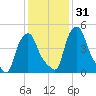 Troy tide chart for Sunday, January 31, 2021