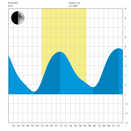 Troy tide chart for Friday, November 28, 2025