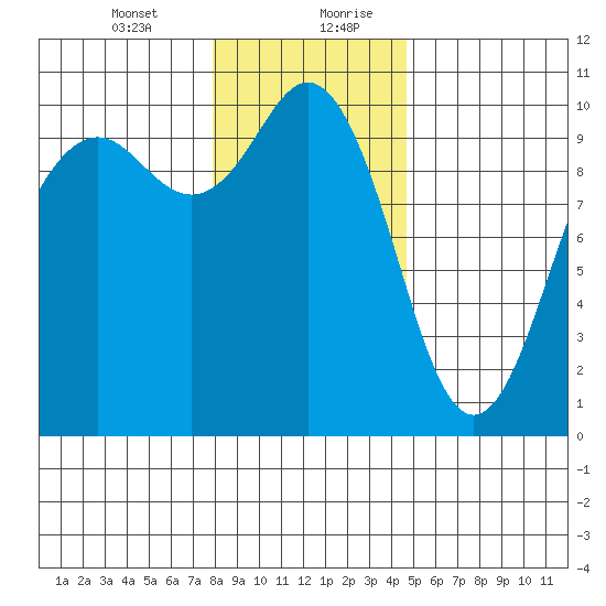 Tulalip tide chart for Wednesday, January 12, 2022