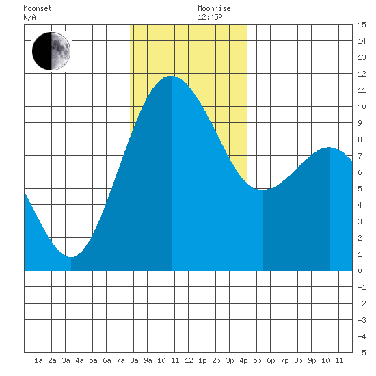 Tulalip tide chart for Sunday, December 8, 2024