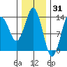 Petersburg tide chart for Saturday, January 31, 2026