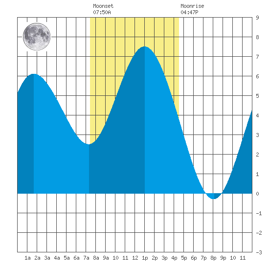 Twin Beach tide chart for Friday, November 19, 2021