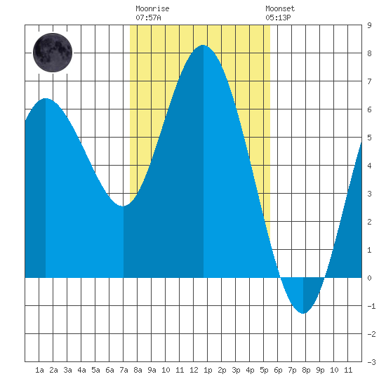 Twin Beach tide chart for Friday, February 9, 2024