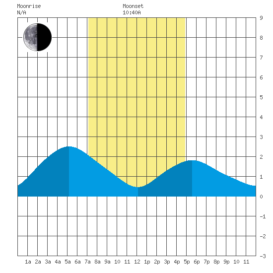 Tylerville tide chart for Tuesday, January 21, 2025