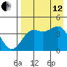 Udamat Bay tide chart for Monday, August 12, 2024