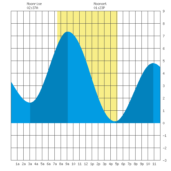 Petaluma Marina tide chart for Friday, January 8, 2021
