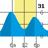 Petaluma Marina tide chart for Wednesday, January 31, 2024