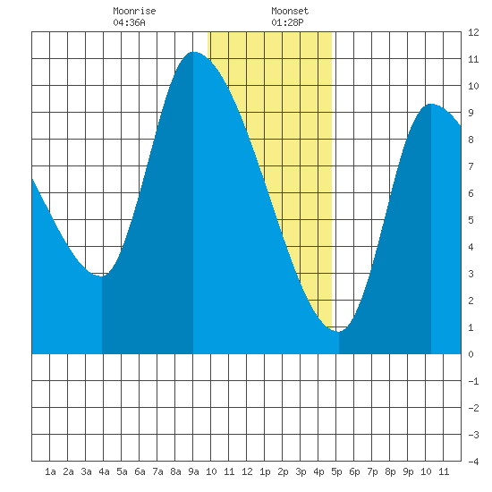 Marmot Bay tide chart for Friday, January 8, 2021